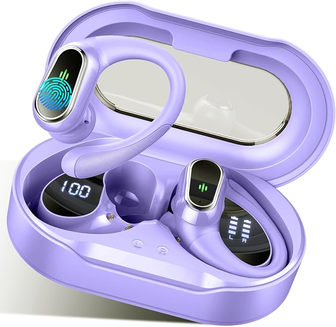 Wireless Earbuds, 2025 Bluetooth 5.4 Headphones Sport, 50H Stereo Wireless by Rolosar
