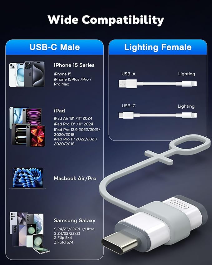 MoKo Lightning to USB C Adapter 4 Pack - Image 6