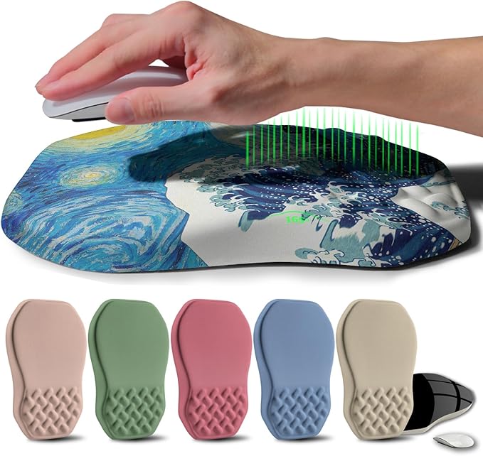 Ergonomic Raised Mouse Pad Wrist Support by Gleamtide