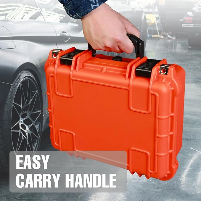 14x 11.5x 6.5 Inch Hard Case, Portable Weather Waterproof Protective Camera Case - Image 6