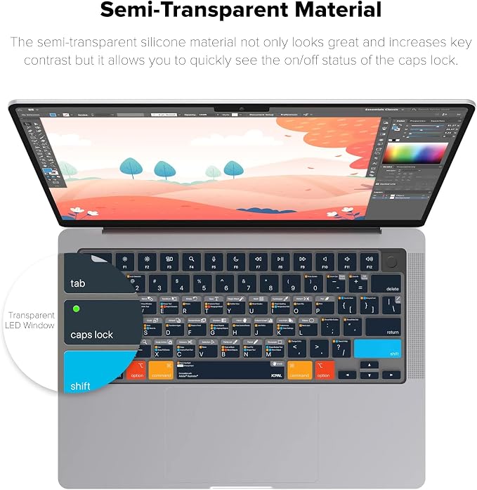 JCPal Adobe Illustrator Shortcut Guide Keyboard Cover - Image 4