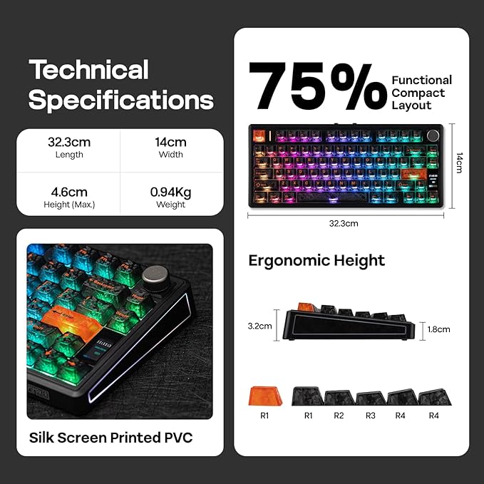 EPOMAKER TH80 V2 PRO Wireless Gaming Keyboard - Image 9