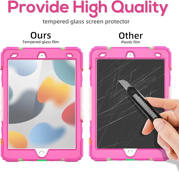 BLOSOMEET Case for iPad 9th/8th/7th Generation 2021/2020/2019 10.2 Inch for - Image 3