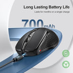 TECKNET Wireless Mouse Rechargeable, 2.4G USB-A Silent Mouse, Quiet Click - Image 2