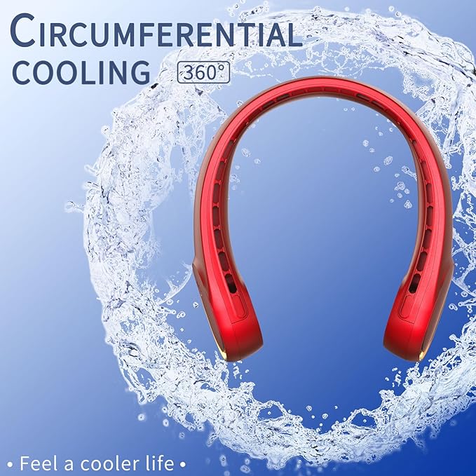FrSara Neck Fan, Portable Fan Strong Wind, Upgraded 5200mAh, Upgraded Air Volume - Image 5