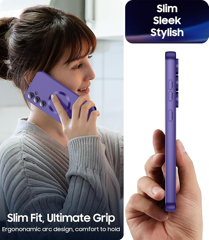 Magnetic for Samsung Galaxy S24 FE Case Slim Soft Silicone Bumper Shockproof - Image 7