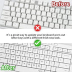 English Keyboard Stickers, Universal Keyboard Replacement Letters English White - Image 5