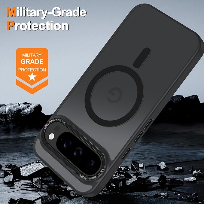 Magnetic for Google Pixel 9 Pro XL Case, Shockproof Slim Translucent Matte - Image 6