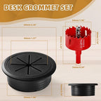 Desk Grommet 2 Inch 8 Pieces, Desk Hole Cover - Image 2