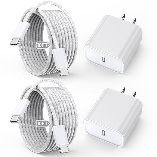 10FT Apple iPhone 16 15 Charger, iPad Pro/Air/Mini by Vagavo