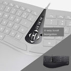 Perixx Periduo-505, Wired USB Ergonomic Split Keyboard and Vertical Mouse Combo - Image 4