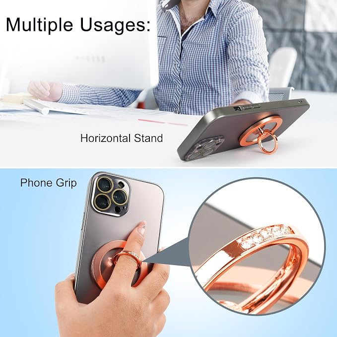 Magnetic Phone Grip for MagSafe, EI Sonador Magnet Phone Ring Holder, Compatible - Image 5