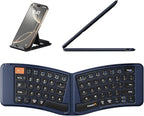 ProtoArc Ergonomic Foldable Keyboard, XK03 Split Folding Travel Bluetooth by ProtoArc