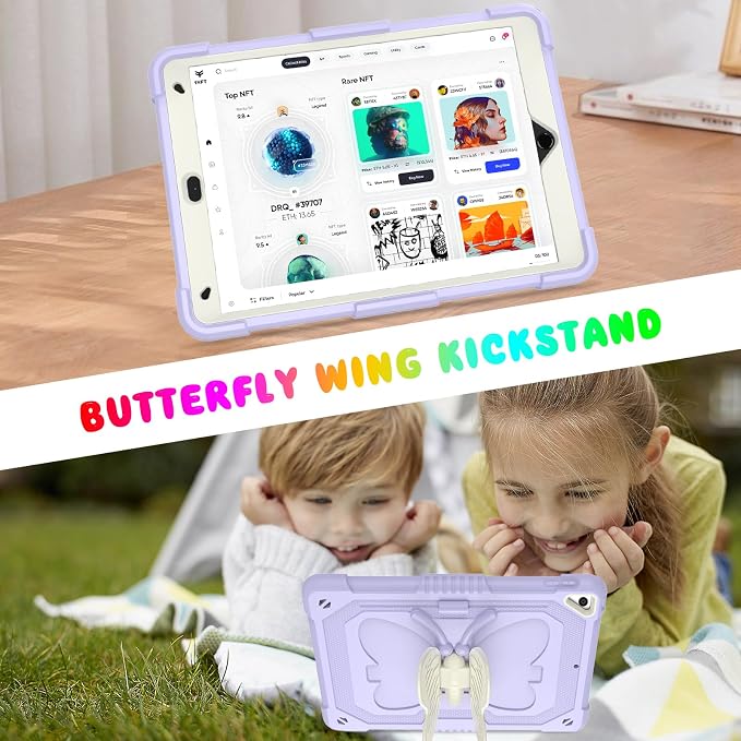 BLOSOMEET Lavender Purple Case for iPad 10.2 Inch - Image 4