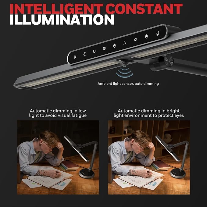 Honeywell Desk Lamp for Home Office, H9 Sunturalux™ Eye-Caring LED Desk Light - Image 3