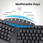 Perixx Periboard-612B Wireless Ergonomic Split Keyboard - Image 7