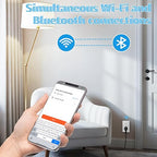 WiFi Plug with Switch, Compatible with Alexa and Google Home via Tuya, Compact - Image 3