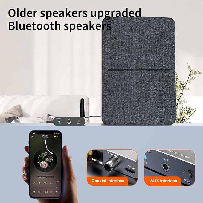 Bluetooth 5.2 Wireless Audio Transmitter Receiver Adapter - Image 5