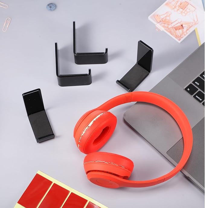 Weewooday 16 Pcs Headphone Hanger Headphone Holder Wall Hook Desk Bulk Adhesive - Image 7