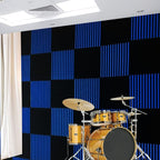 96 Pack Black/BLUE 12 "X 12 "X1" Acoustic Panels Studio Soundproofing Foam - Image 2