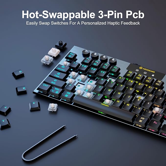 Hexgears Immersion A3 Low-Profile Wireless Mechanical Keyboard, TKL - Image 4