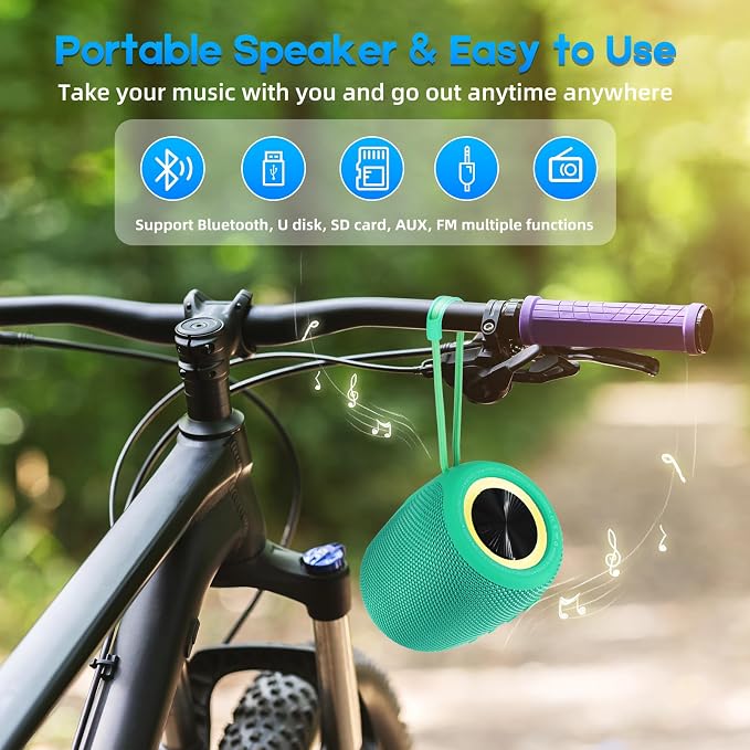 Portable Bluetooth Speaker, BT5.3 Wireless Speaker 20W Bass Diaphragms - Image 6
