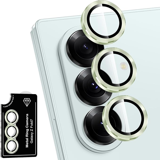 for Samsung Galaxy Z Fold 7 Camera Lens Protector, Individual Metal Ring by Btscase