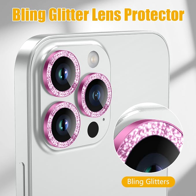 AGVEE 3+3 6 Pack for iPhone 14 Pro 6.1" / 14 Pro Max 6.7" Camera Lens Cover - Image 5