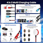 Travel Essentials 4in2 Multi Charging Cable - Image 2