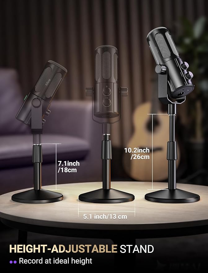 FIFINE AmpliTank TANK6S Vocal-Dynamic-Microphone, XLR-USB-Podcast-Microphone - Image 7