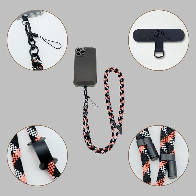 Adjustable Cell Phone Lanyard Crossbody Smartphone Strap Soft Rope Phone Lanyard - Image 5