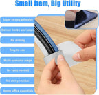 80PCS Hook and Loop Cable Ties, Under Desk Cable Management, Adhesive Cable - Image 4