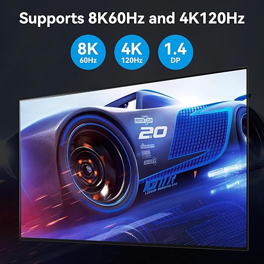 8K Displayport KVM Switch 3 Monitors 2 Computers 4K 120Hz DP KVM Switches - Image 6