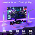 WILIT Desk Lamp for College Dorm Room, Sound Reactive RGB Lamp, Gamer Room Decor - Image 2