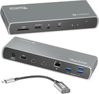 Plugable Thunderbolt 4 Dock for Dual 4K or 8K Display – 100W Charging Docking by Plugable
