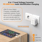 Voltage Converter US to Europe, 220V to 110V Converter - Image 3