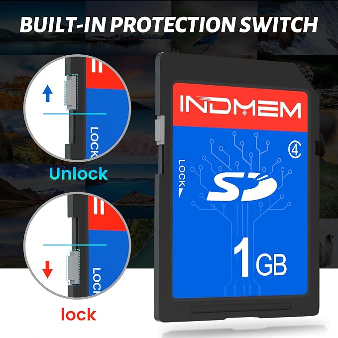 INDMEM SD Card 1GB, 6 Packs Class 4 1GB Flash Memory Card MLC Standard Secure - Image 4