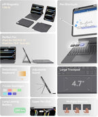 EIP Bluetooth Keyboard Case for iPad Air 13 inch, 7-Color Backlit Keys - Image 7