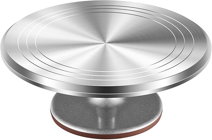 Kootek Aluminium Alloy Revolving Cake Stand 12 Inch Rotating Cake Turntable by Kootek