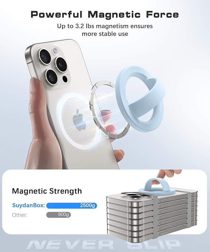 Magnetic Phone Grip, Removable Loop Grip - Image 2