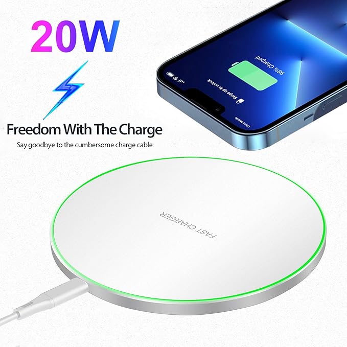 Fast Wireless Charger, 20W Max Wireless Charging Pad Compatible - Image 5