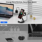 Charging Station, 3 in 1 Foldable Wireless Charger iPhone Charging Station - Image 7