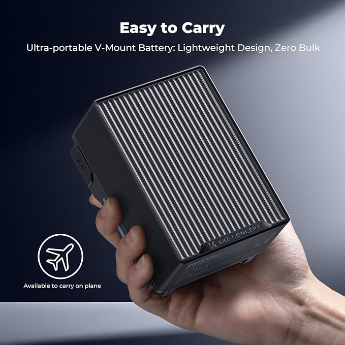 K&F CONCEPT V Mount Battery, 99Wh 6700mAh V-Mount Battery - Image 7