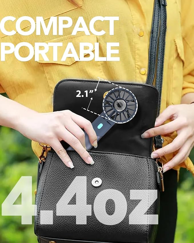 Handheld Fan, Mini Small Portable Turbo Fan, Rechargeable - Image 5