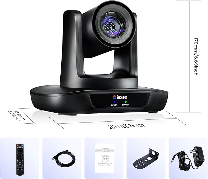 AI Auto Tracking PTZ Camera 3G-SDI/USB3.0/HDMI/LAN IP PoE Live Streaming 20X - Image 9