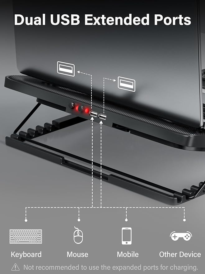 Kootek Laptop Cooling Pad, Laptop Cooler - Image 6
