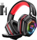 Wireless Gaming Headset with Flip Microphone by Ozeino