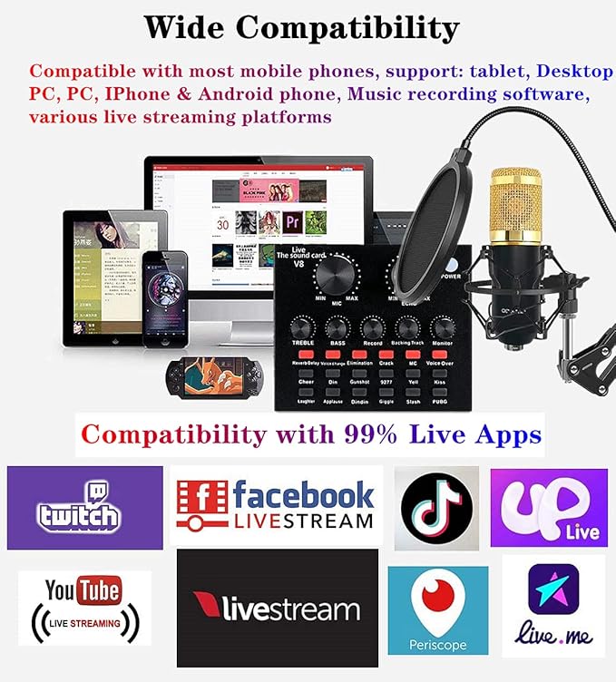 Podcast Equipment Bundle, BM-800 Recording Studio Package - Image 6