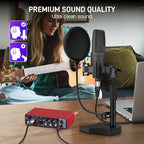 XLR Microphone Professional Cardioid Gaming Mic Kit - Image 3