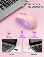 Trueque Wireless Mouse for Laptop, 2.4GHz Ergonomic Computer Mouse - Image 2